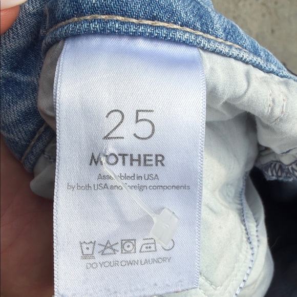 MOTHER The Ditcher Roller Zip Sneak Jeans in Blue - Picture 10 of 11